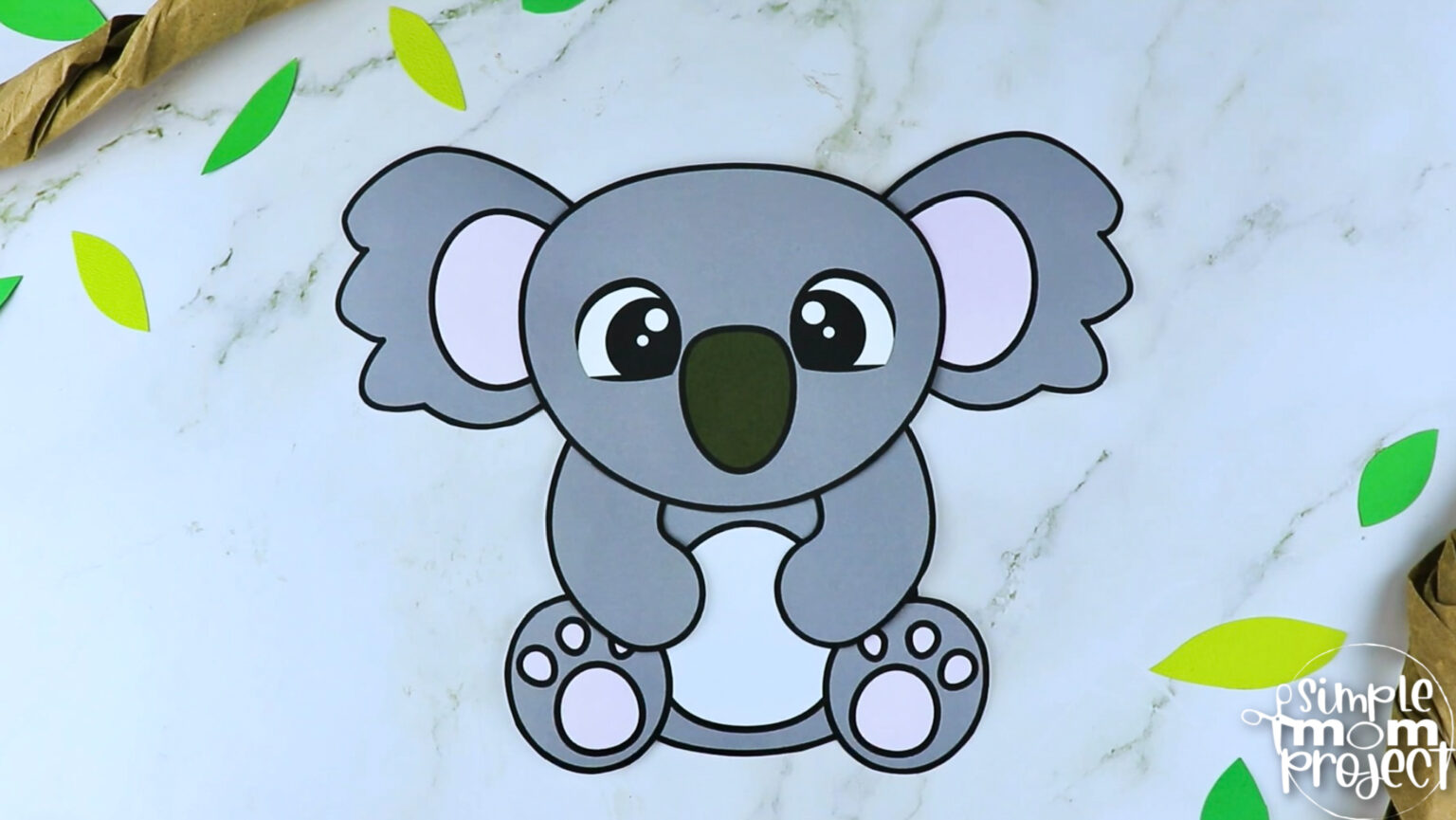 Printable Koala Craft Template Simple Mom Project Printable Koala Craft Template Simple Mom Project