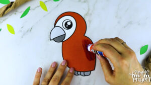 Printable Macaw Parrot Craft Template – Simple Mom Project