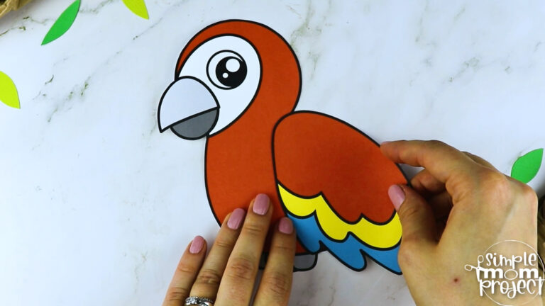 Printable Macaw Parrot Craft Template – Simple Mom Project