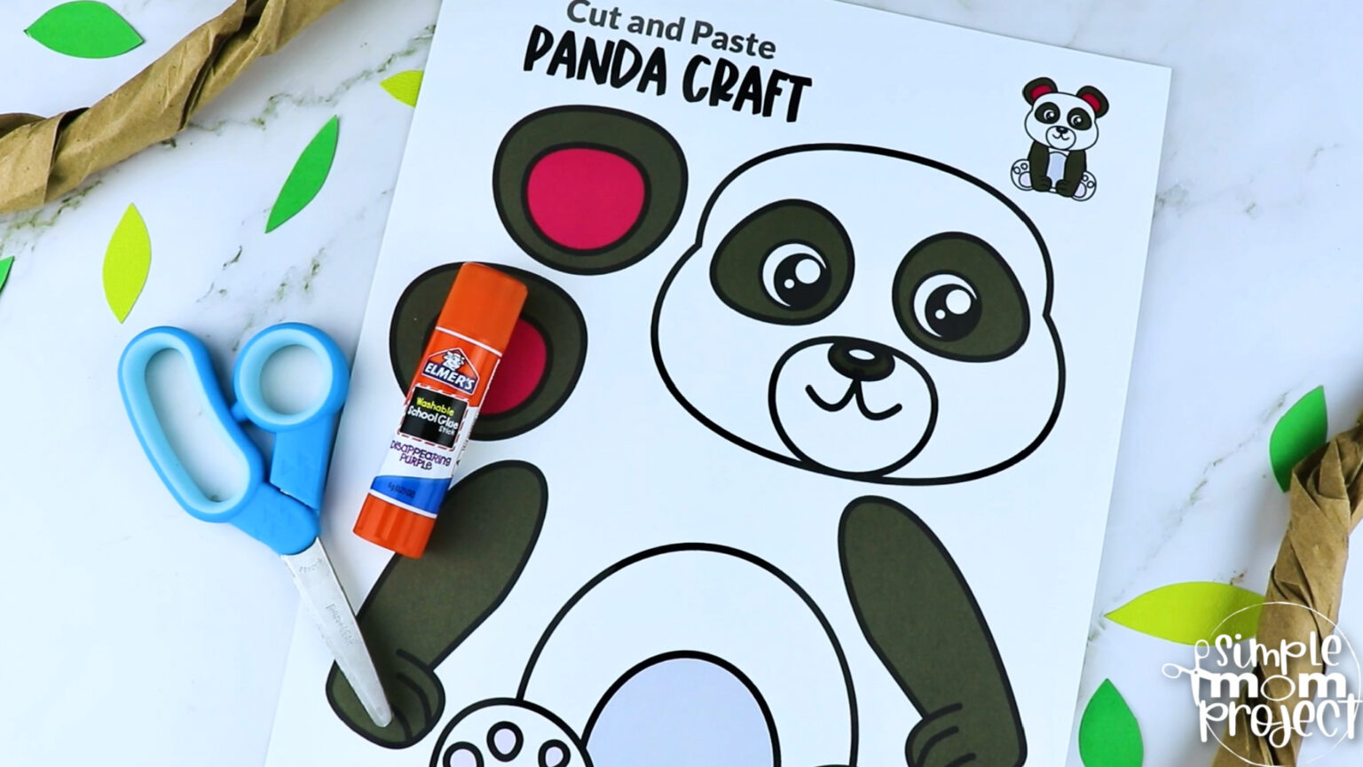 Printable Panda Bear Craft Template – Simple Mom Project