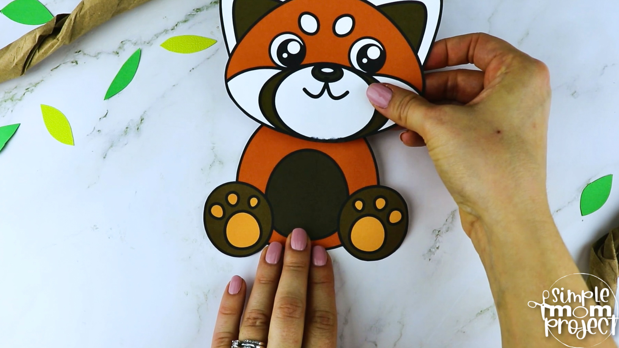 Printable Red Panda Craft Template Simple Mom Project