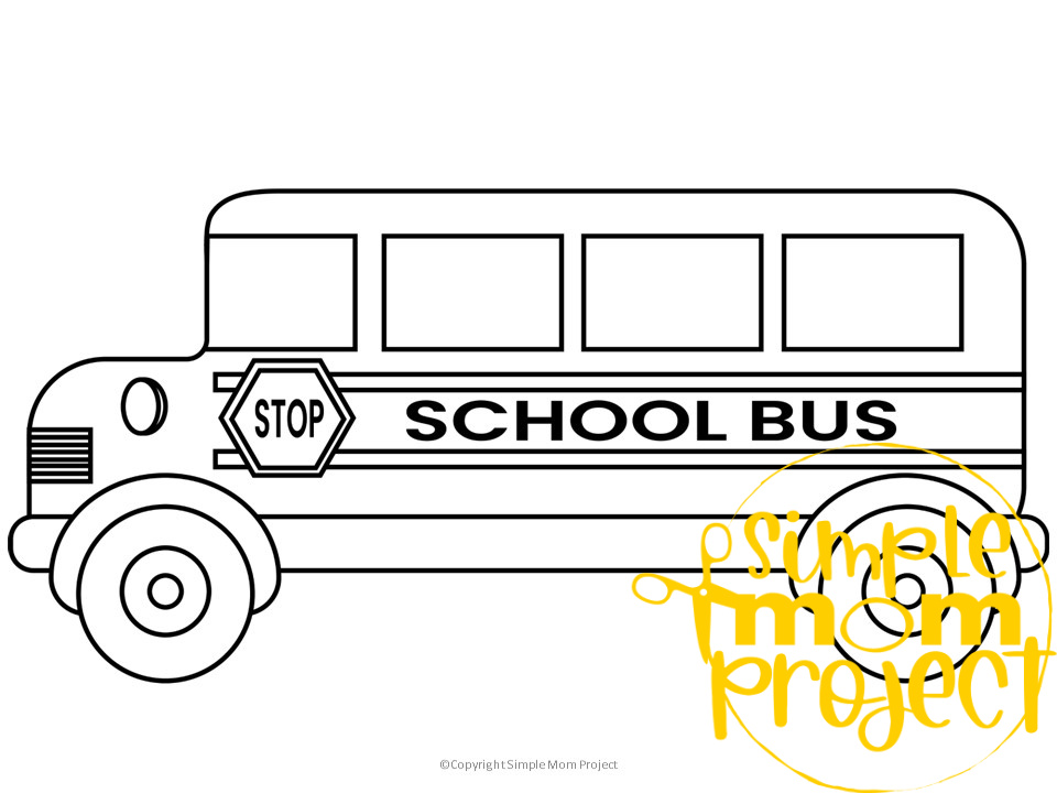 School Printables School Bus Template