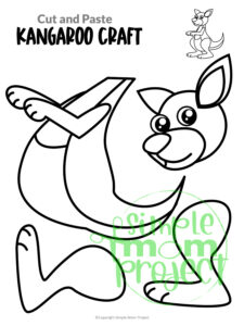 Printable Kangaroo Craft Template – Simple Mom Project