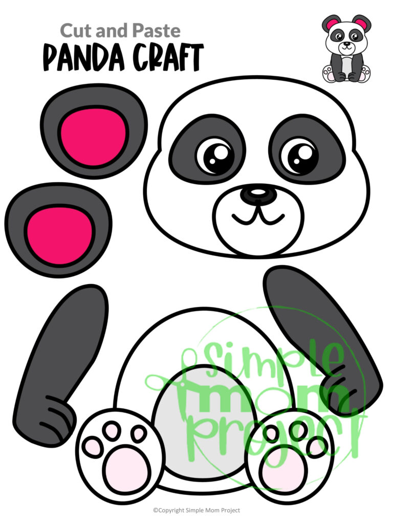 Printable Panda Bear Craft Template – Simple Mom Project