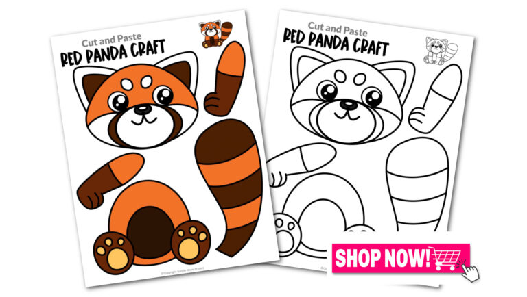 Printable Red Panda Craft Template – Simple Mom Project