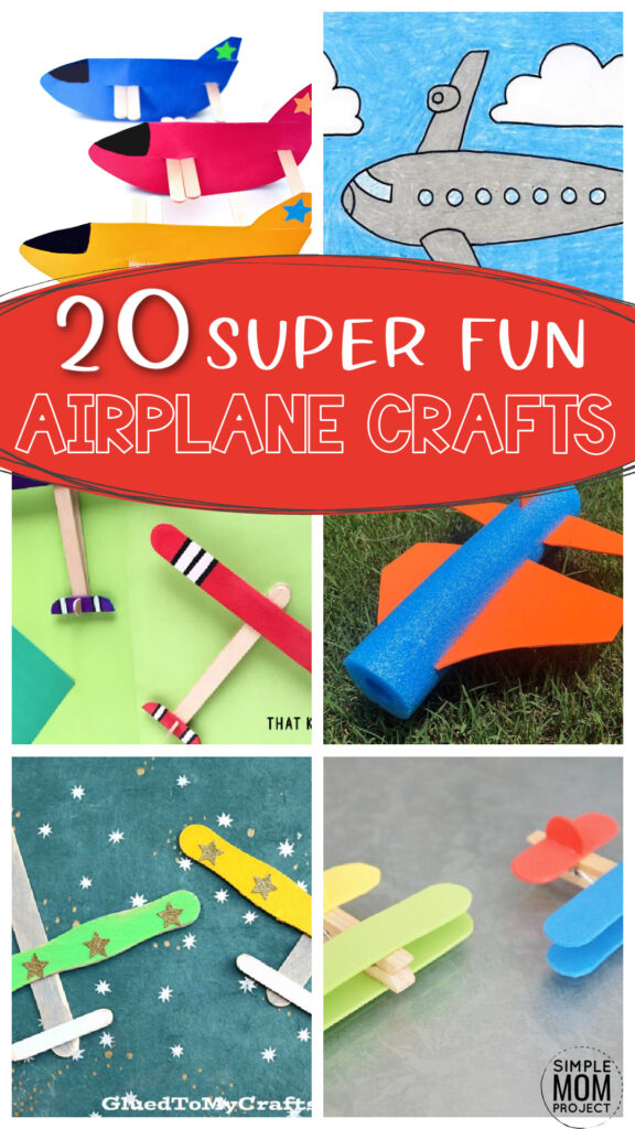 Easy Airplane Crafts for Preschoolers Toddlers Kindergarten Elementary 2