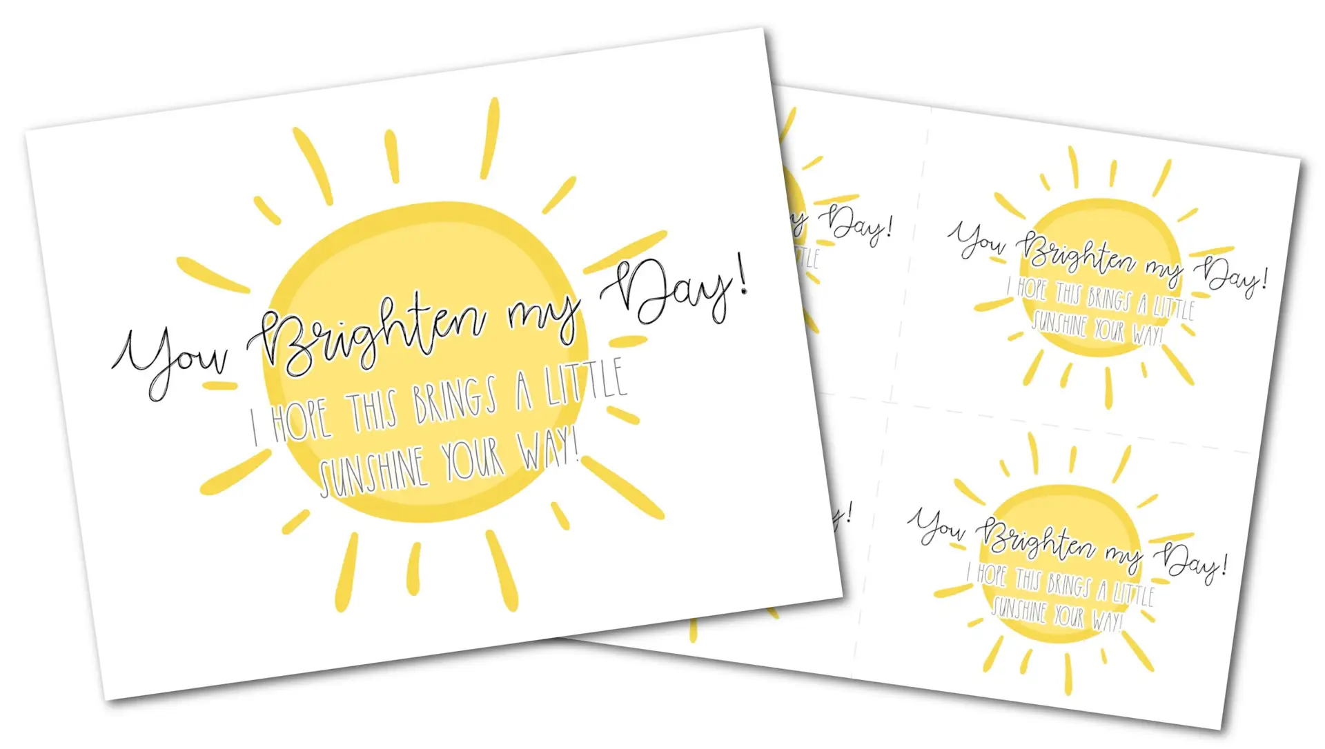 Free Printable Box of Sunshine Template