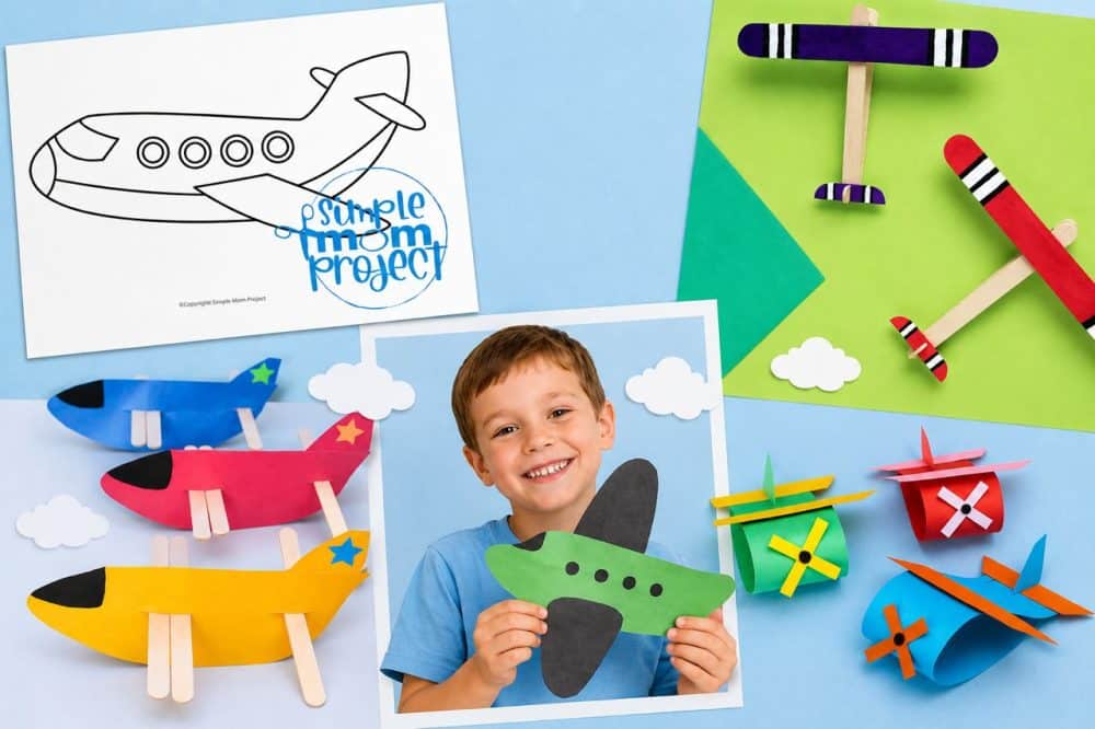 Printable Airplane Craft Templates for Kids