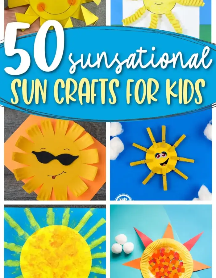 50 Sunsational Sun Crafts for Kids preschool kindergarten sunshine crafts 2