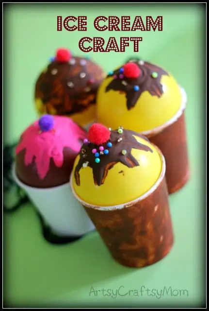 Ice Cream Craft for Kids, preschoolers, toddlers, kindergartners, elementary 4