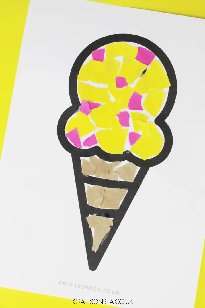 Ice Cream Craft for Kids, preschoolers, toddlers, kindergartners, elementary 6