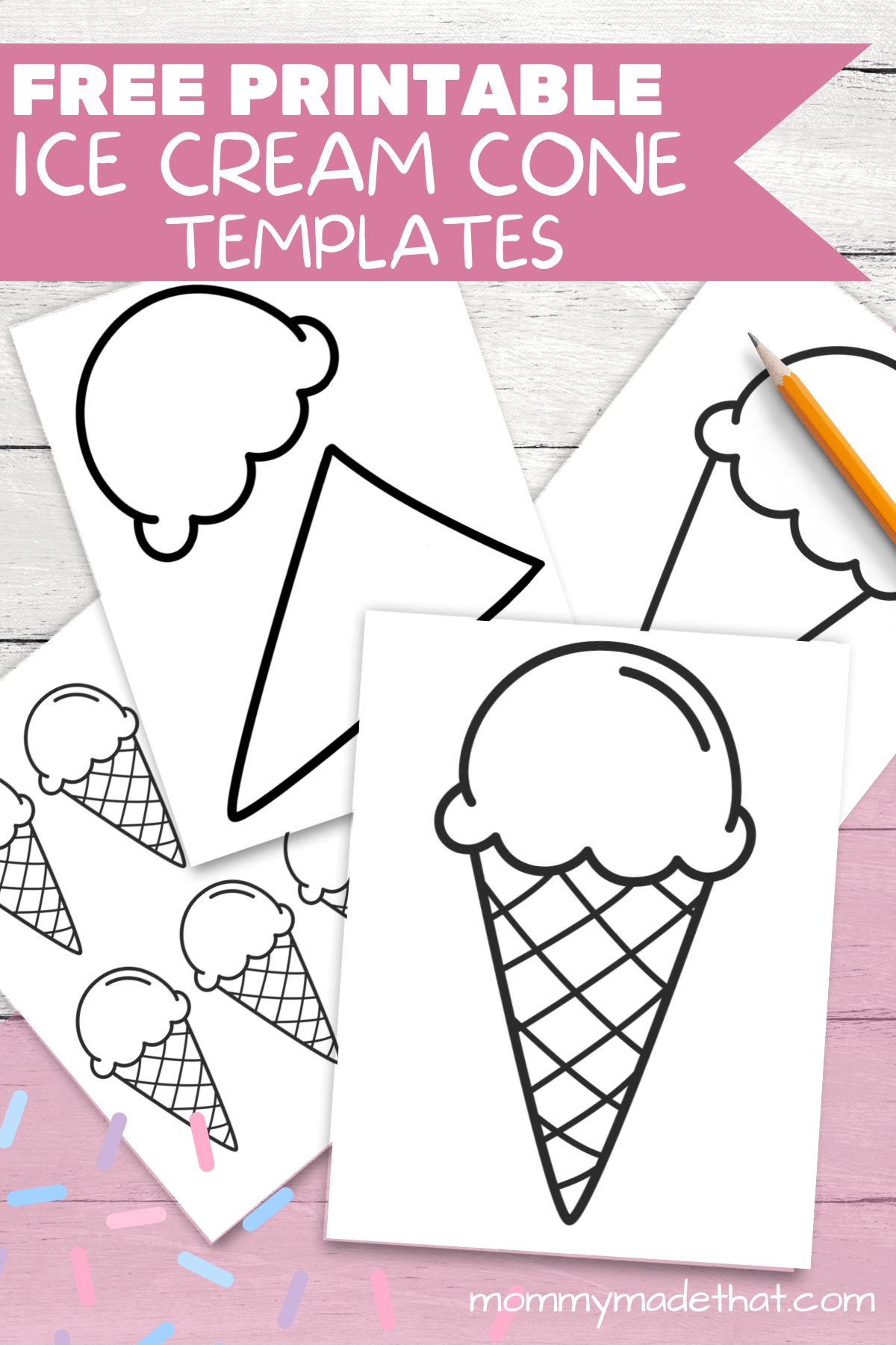 Printables Ice Cream Sundae in a Box M, Ice Cream Kit Template