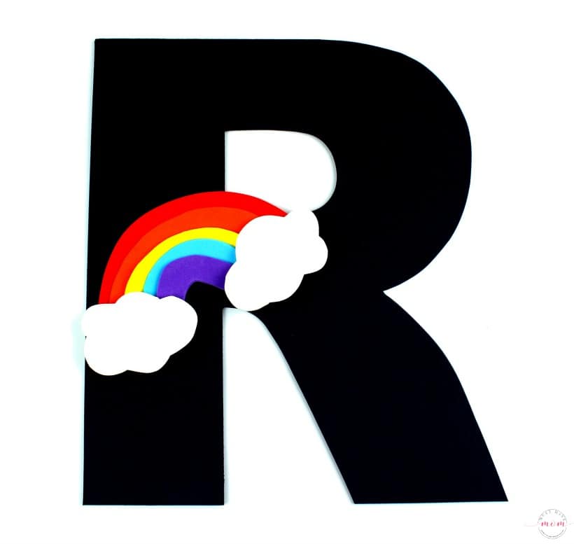 Letter R Craft R is for rainbow activity for kids preschoolers, toddlers kindergarten elementary