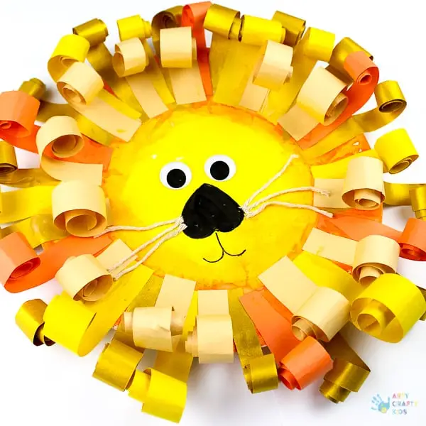 Curly Paper Plate Lion Craft