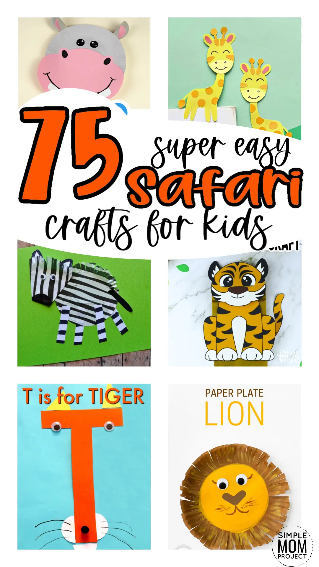 Safari Crafts Printable Templates for Toddlers, Preschoolers, Kindergarten Kids