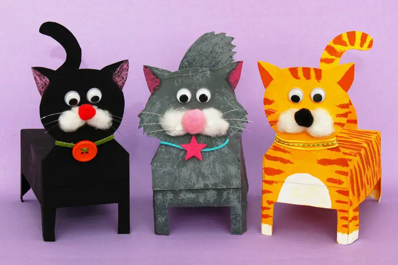 Cat Craft and Activities easy crafts for kids in a fun way for those that have a love of little cats some even black cat crafts 10