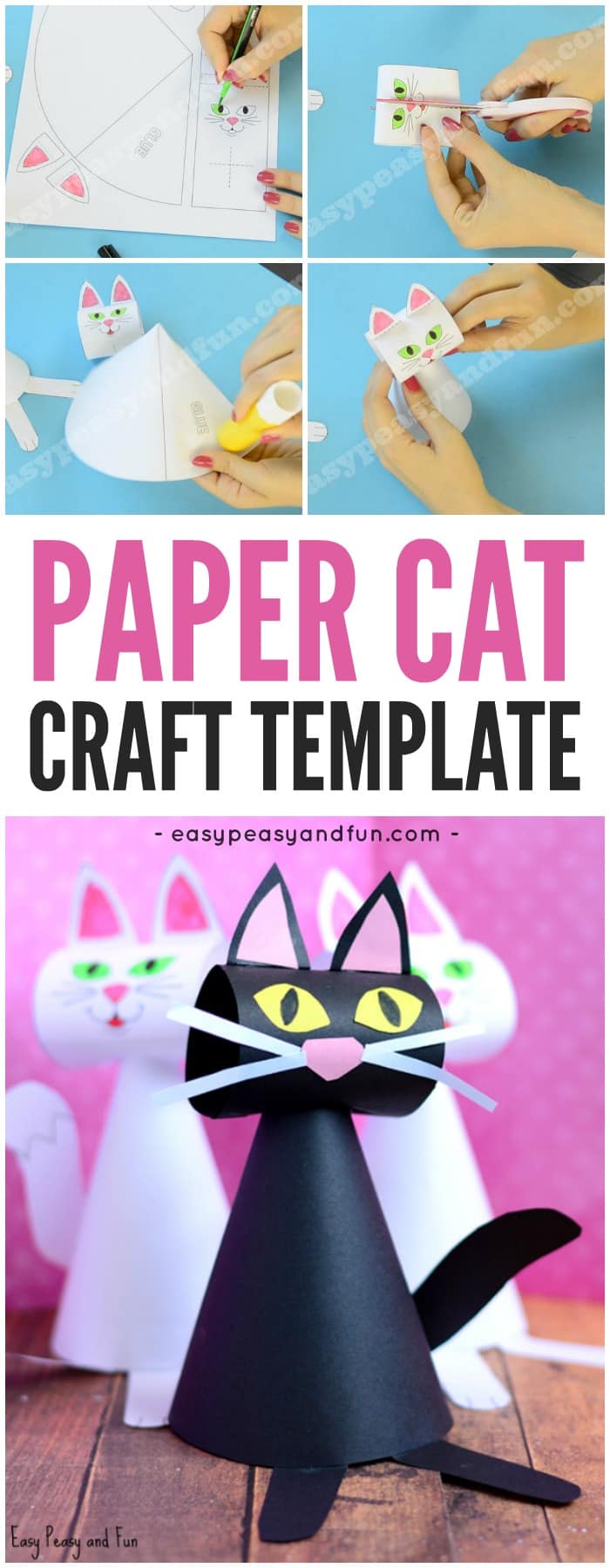 Super Simple Black Cat Paper Craft - Easy Peasy and Fun