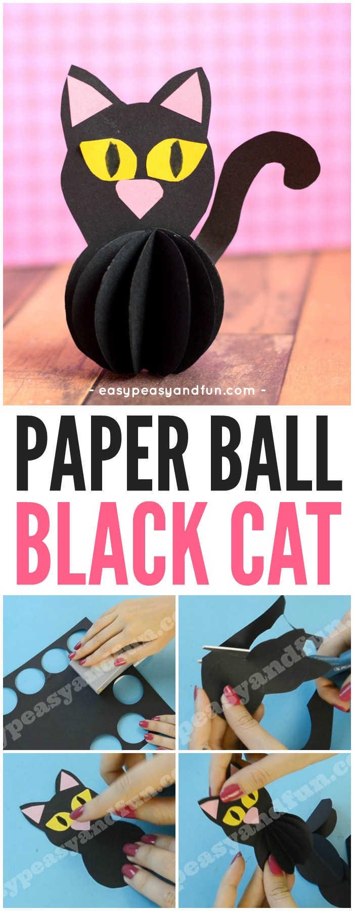 Paper Roll Black Cat Craft - Easy Peasy and Fun