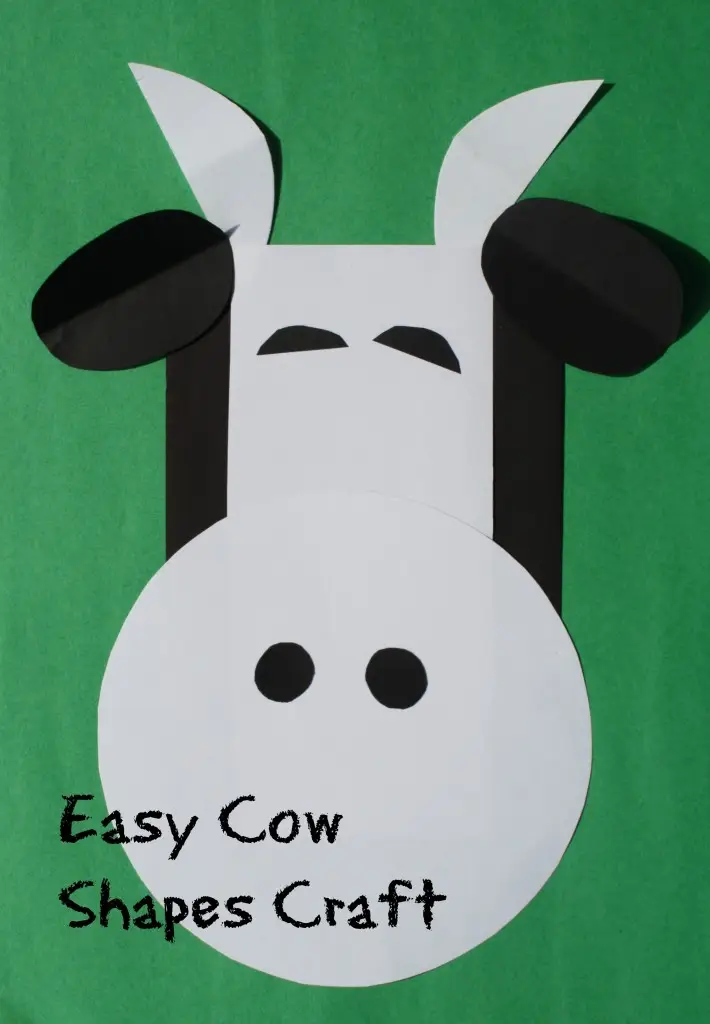 Cute Cow Crafts and cow Activity to build fine motor skills farm crafts farm theme kindergartner, kids, elementary, toddler 001