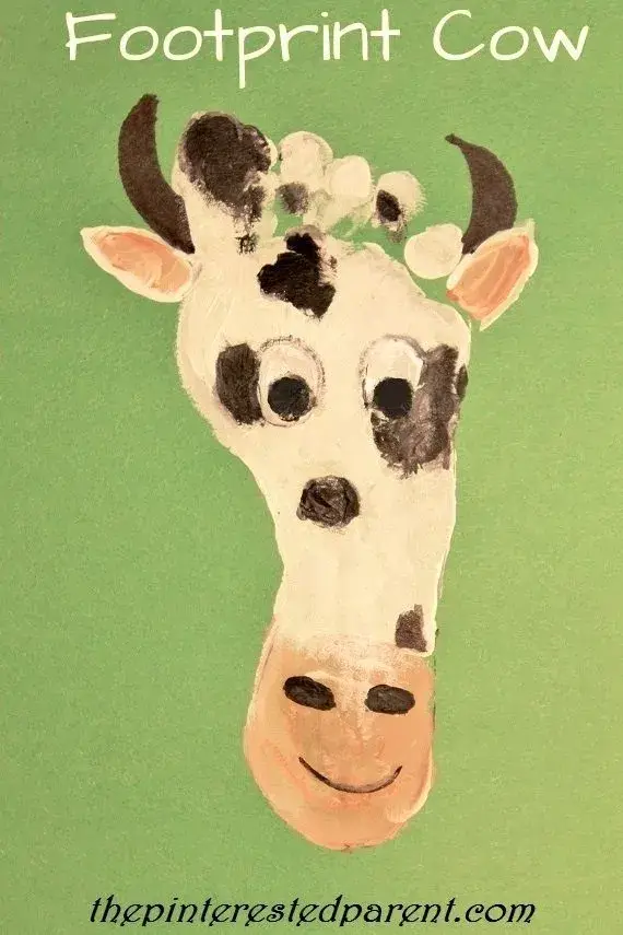 Cute Cow Crafts and cow Activity to build fine motor skills farm crafts farm theme kindergartner, kids, elementary, toddler 14