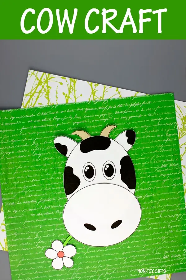 Cute Cow Crafts and cow Activity to build fine motor skills farm crafts farm theme kindergartner, kids, elementary, toddler 22