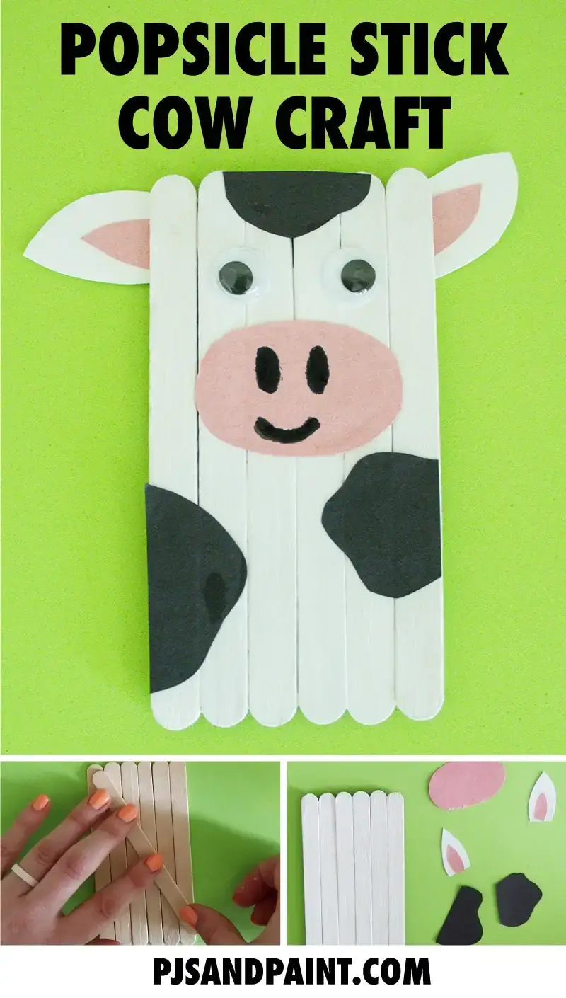 Cute Cow Crafts and cow Activity to build fine motor skills farm crafts farm theme kindergartner, kids, elementary, toddler 25