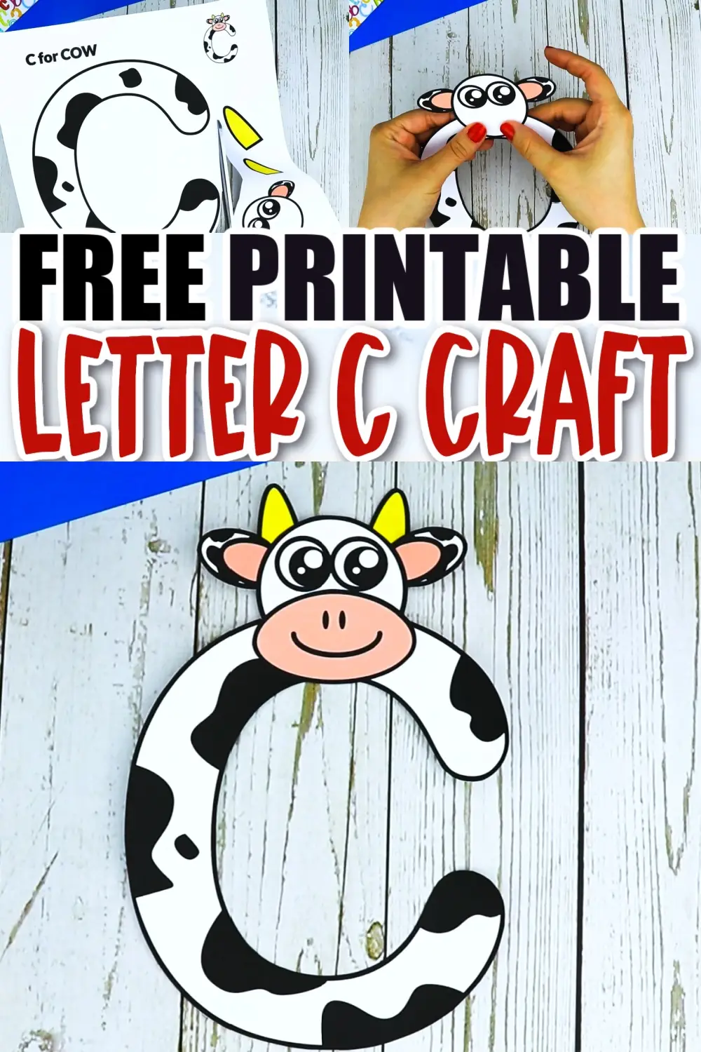 Cute Cow Crafts and cow Activity to build fine motor skills farm crafts farm theme kindergartner, kids, elementary, toddler 5