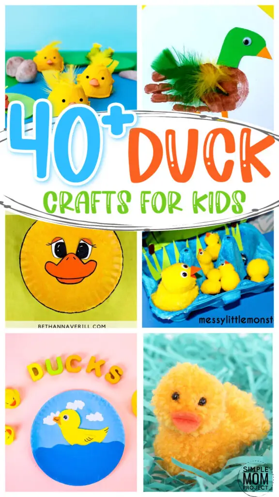 Fun little duck crafts for little kids are a great way from paper plate duck crafts, letter d duck crafts, duck templates, food print duck crafts 49