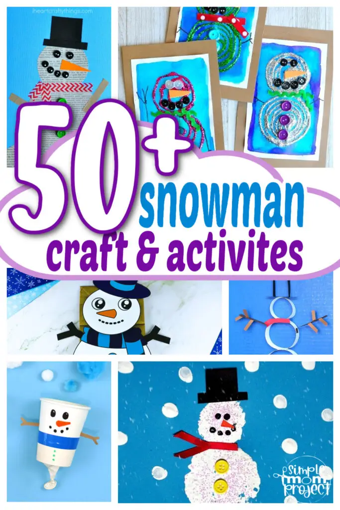 snowman crafts and activities for kids