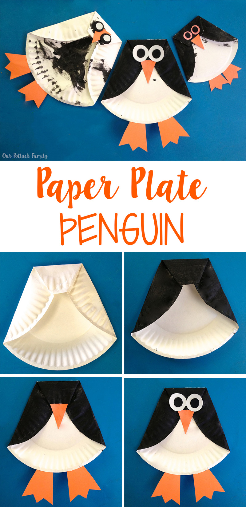 paper plate penguin