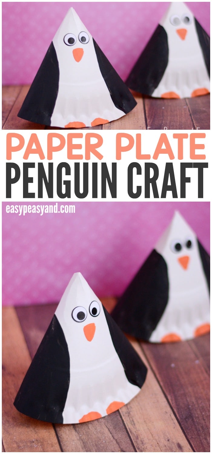 rocking paper plate penguin craft