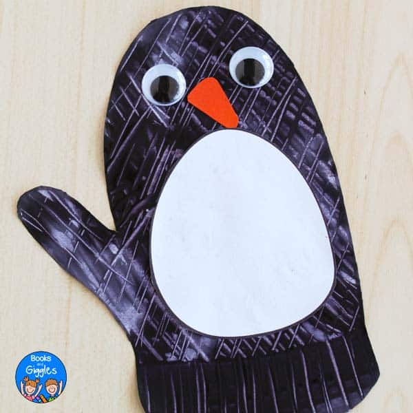 penguin mitten craft