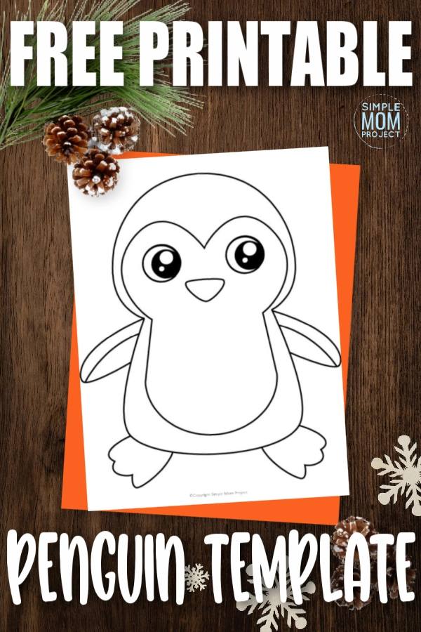 free printable penguin template