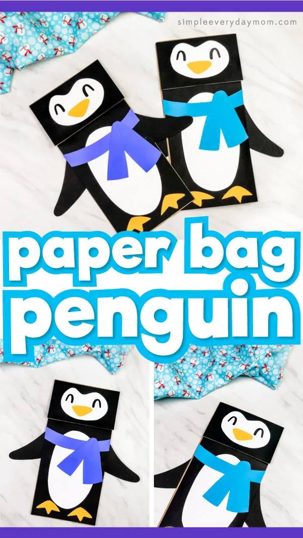 paper bag penguin craft