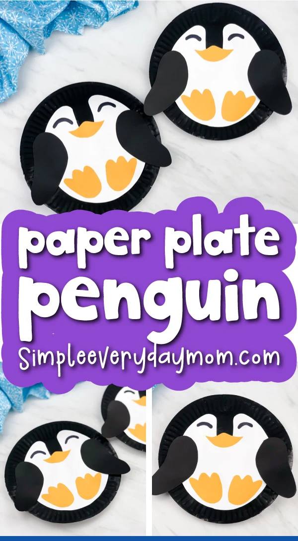 paper plate penguin craft