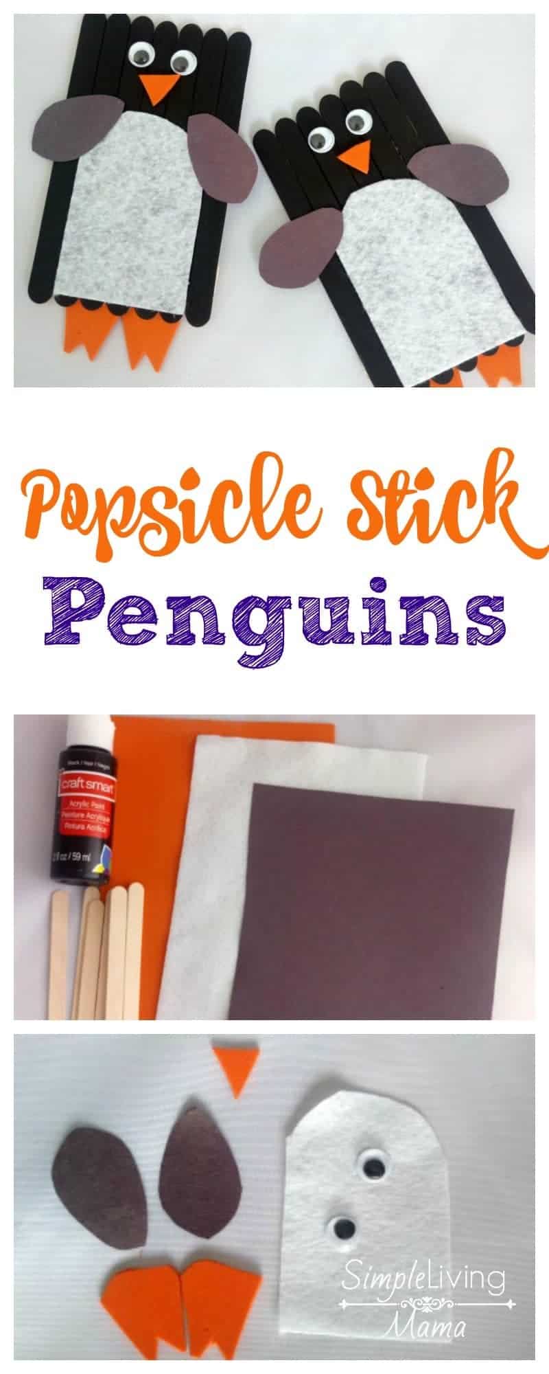 popsicle stick penguin craft