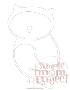 Free Printable Owl Stencil Coloring Templates – Simple Mom Project