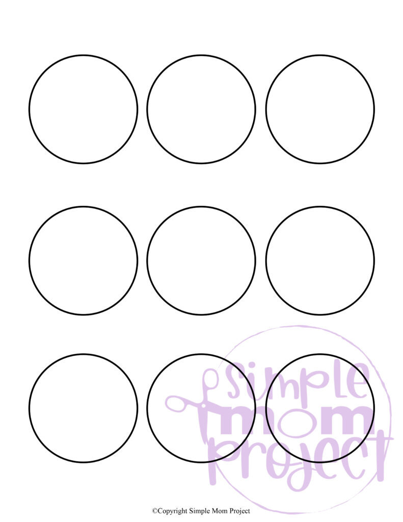 Free Printable Circle Stencil Template for Kids – Simple Mom Project