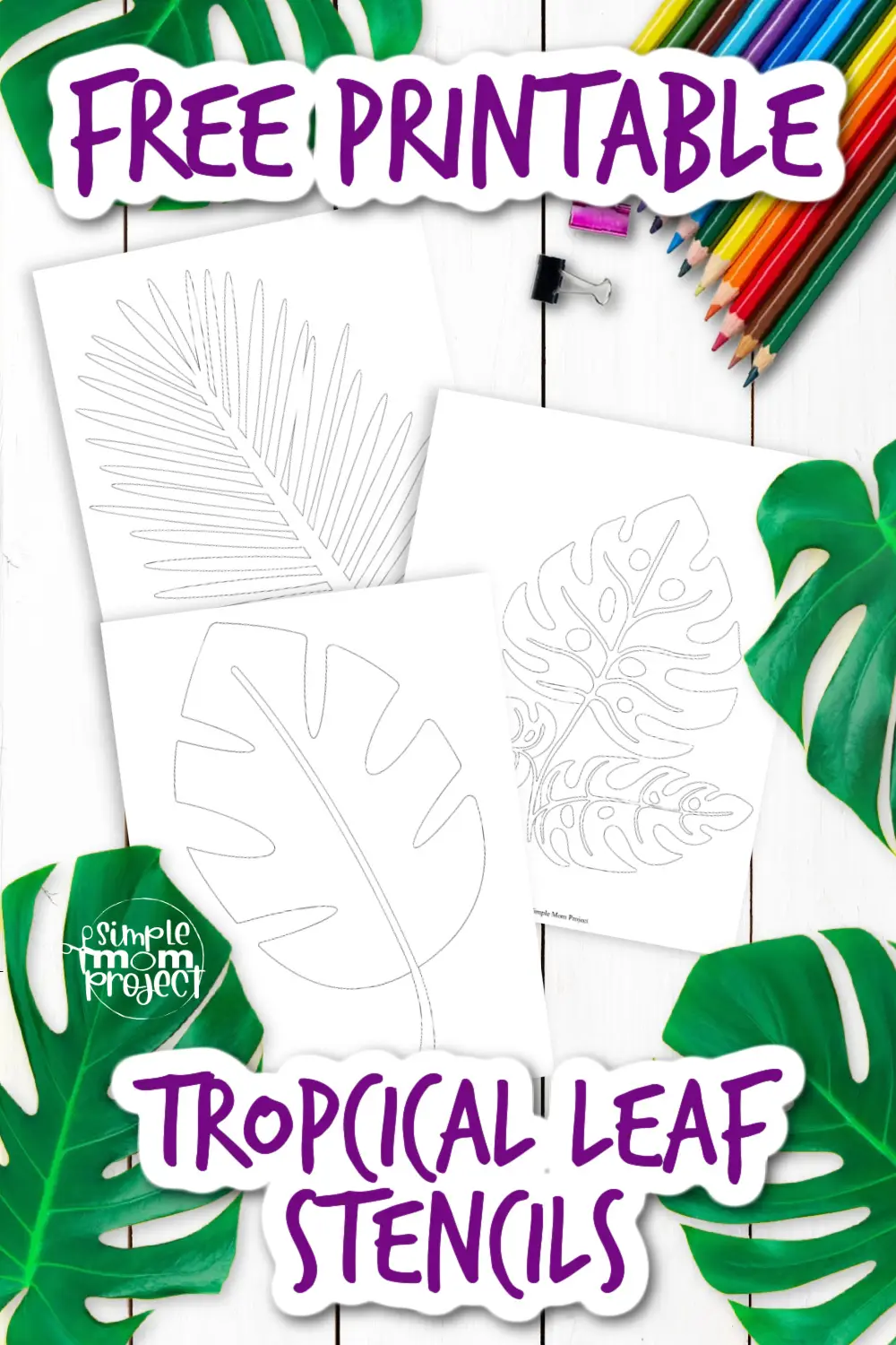 Let's go on a trip where creativity meets the tropics with the free printable tropical leaf stencil design! You hold the key to opening the doors to a lush, tropical paradise once you have this stencil in hand. It's like bringing a piece of the jungle to your door, but without the humidity or the mosquitos. It's as simple as printing, cutting, and launching your lush green adventure!