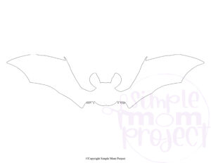 Free Printable Bat Stencil Template for Crafts – Simple Mom Project