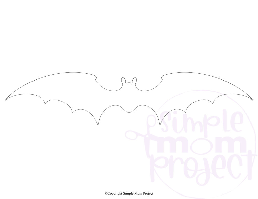 Free Printable Bat Stencil Template for Crafts – Simple Mom Project