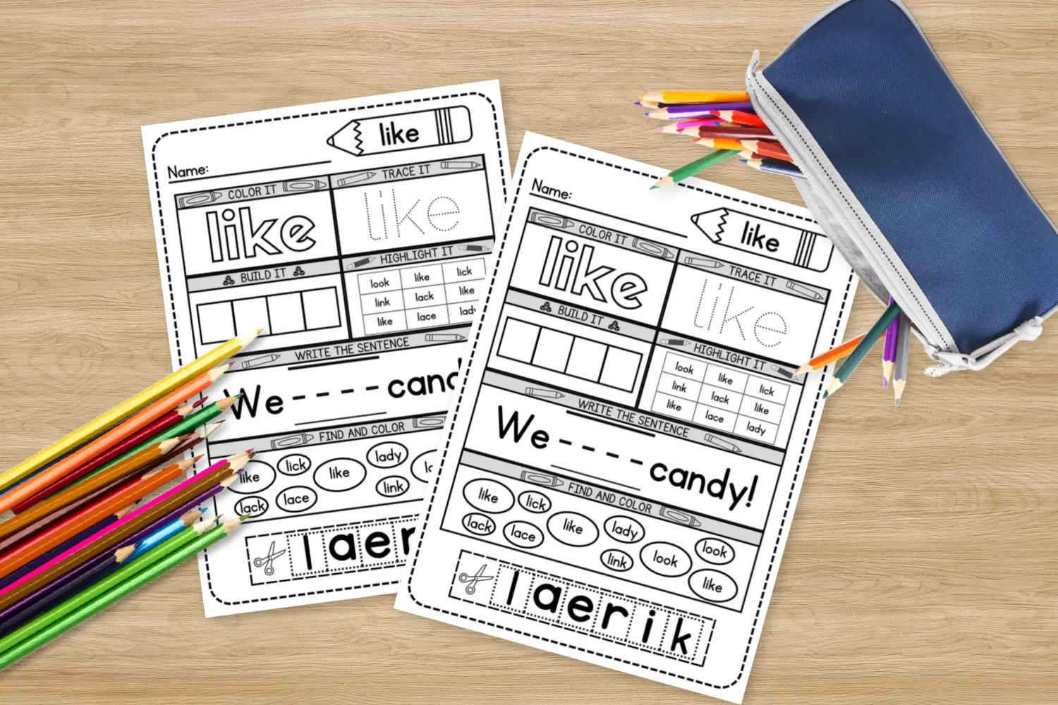 like sight word for preschoolers, kindergarteners, toddlers and kids of all ages