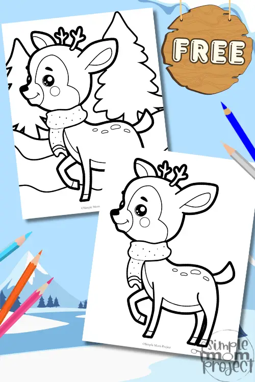 Have you ever thought what type of winter wonder a deer may add to your coloring page? Discover more with our free printable winter deer coloring page! You can add your own glistening whites and icy blues to a deer meandering through a winter wonderland. This is your chance to make the coolest deer around! Get out your best markers, pencils, and crayons, then download the template. Let's add some color and watch the wonders unfold!