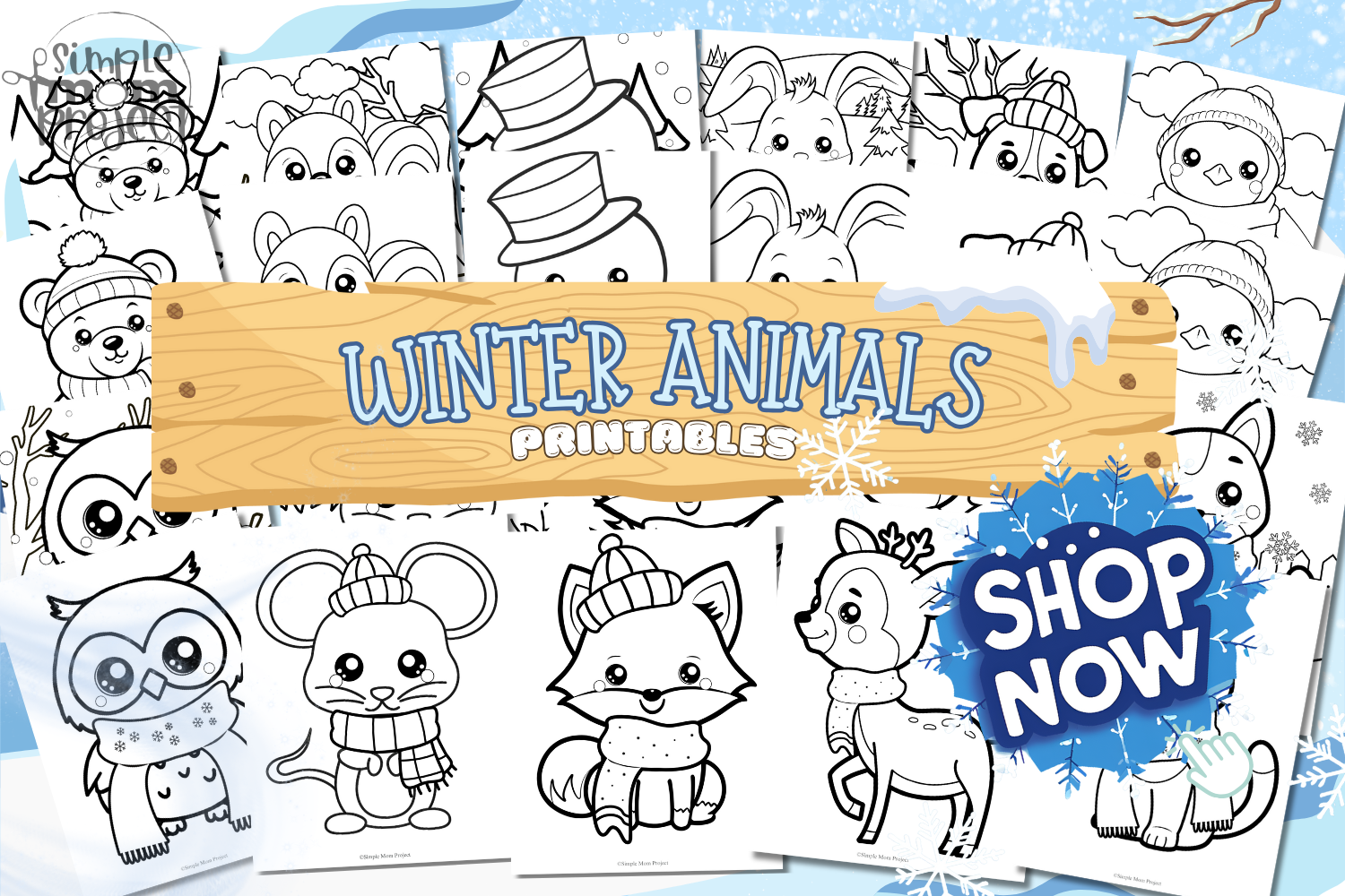 Printable Winter Animal Templates for Kids of all ages