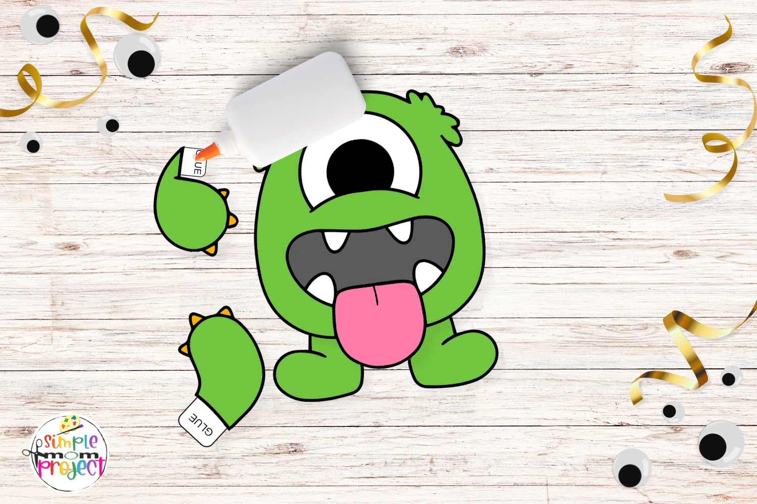 Free Printable Monster Craft Template for kids of all ages, toddlers, preschoolers and kindergarten kids