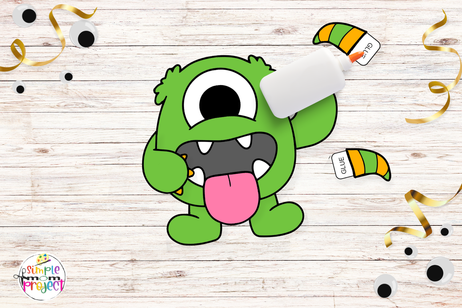 Printable Monster Craft Template for kids of all ages