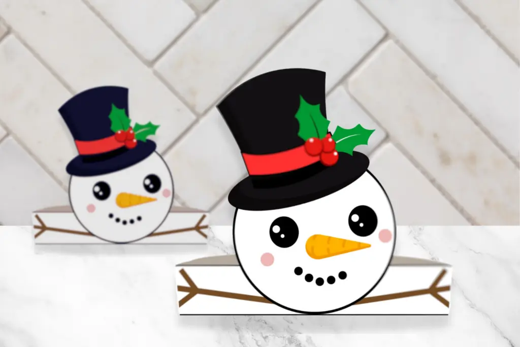 Printable Snowman Hat Template for toddlers, preschoolers and kindergarten kids