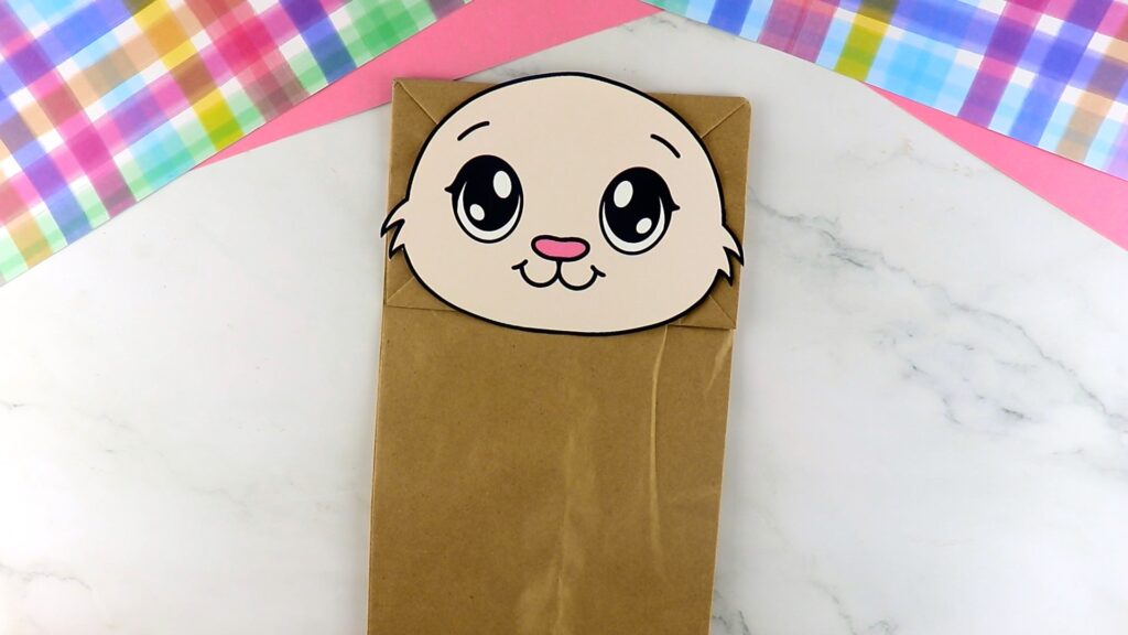 Printable Paper Bag Bunny Template Tutorial Image 2