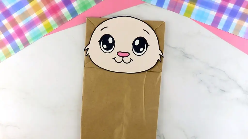Printable Paper Bag Bunny Template Tutorial Image 2