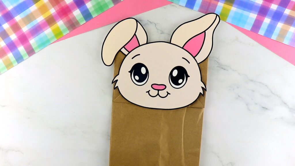 Printable Paper Bag Bunny Template Tutorial Image 3